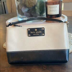 Kate Spade Black and White Cosmetic Bag